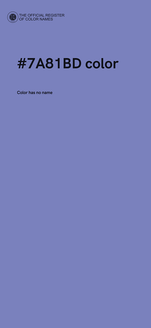 #7A81BD color image