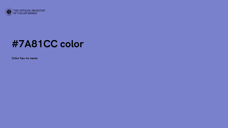 #7A81CC color image