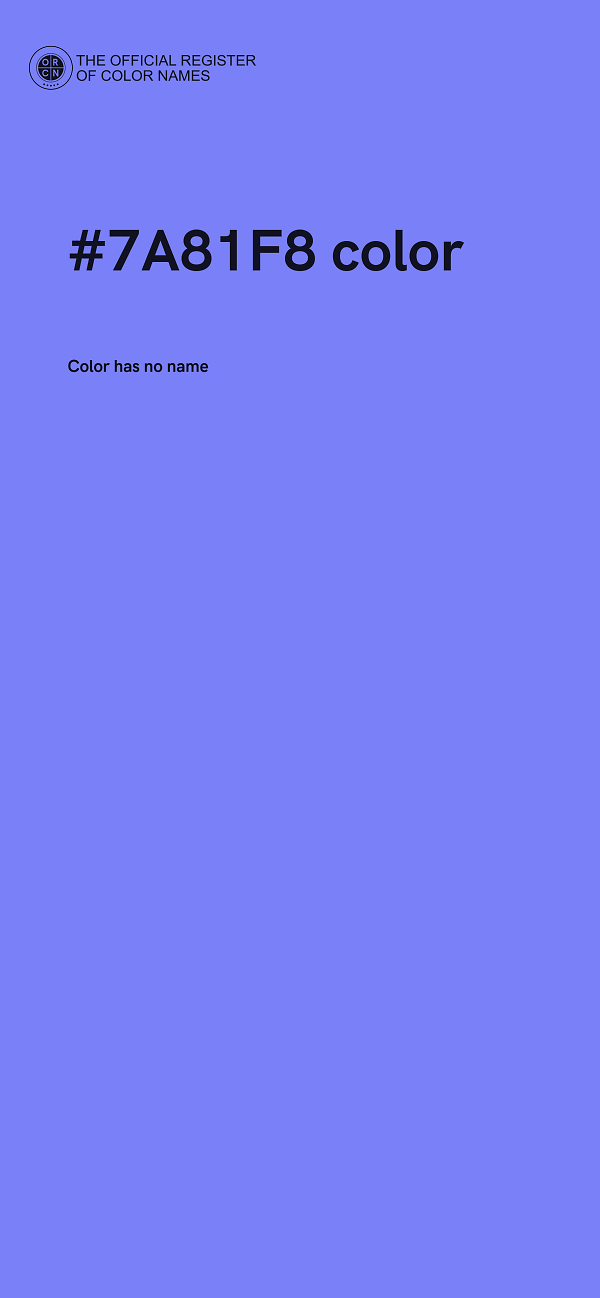 #7A81F8 color image
