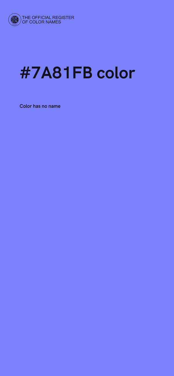#7A81FB color image