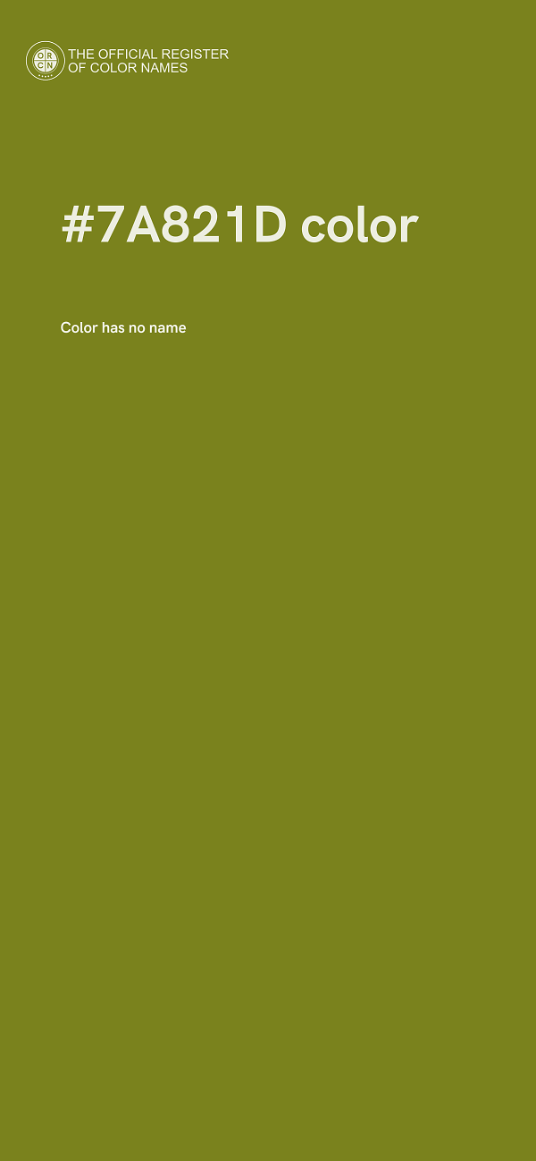 #7A821D color image