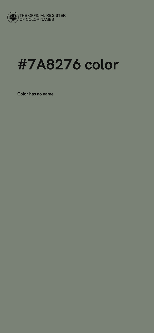 #7A8276 color image
