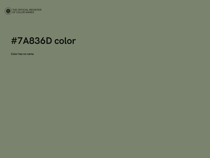 #7A836D color image