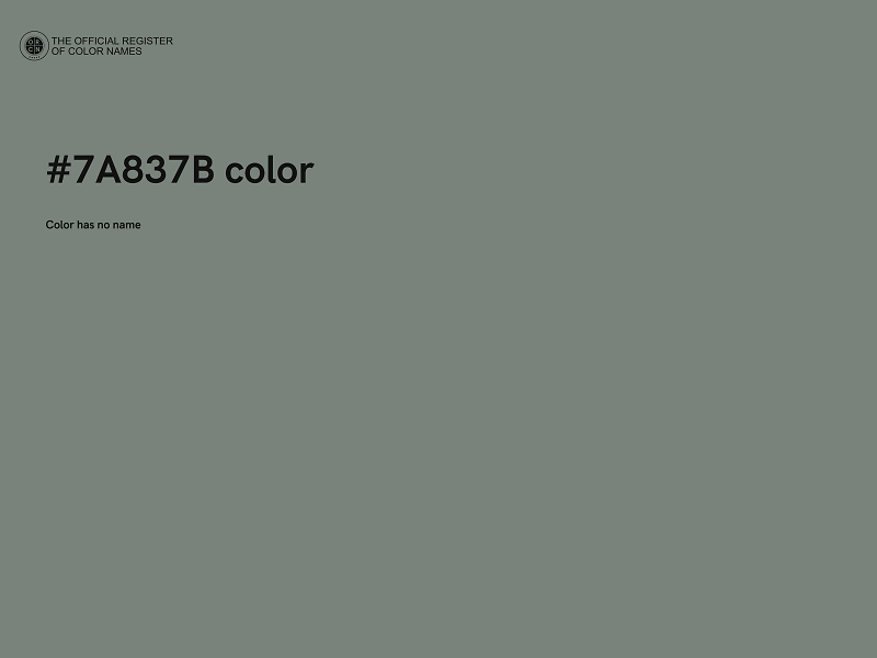 #7A837B color image