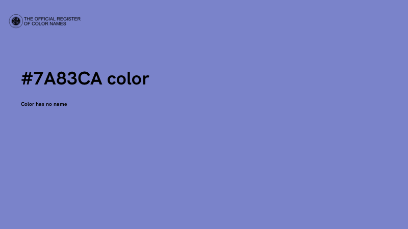 #7A83CA color image