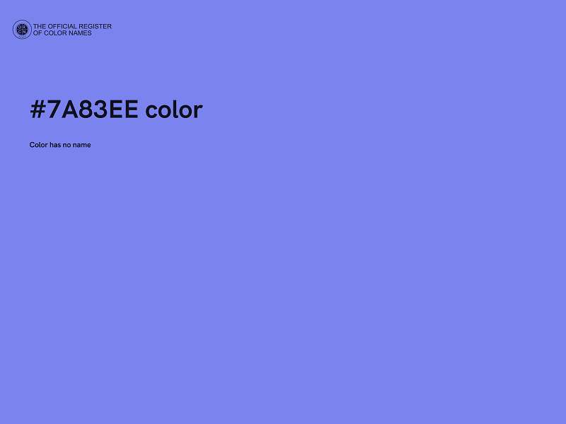 #7A83EE color image