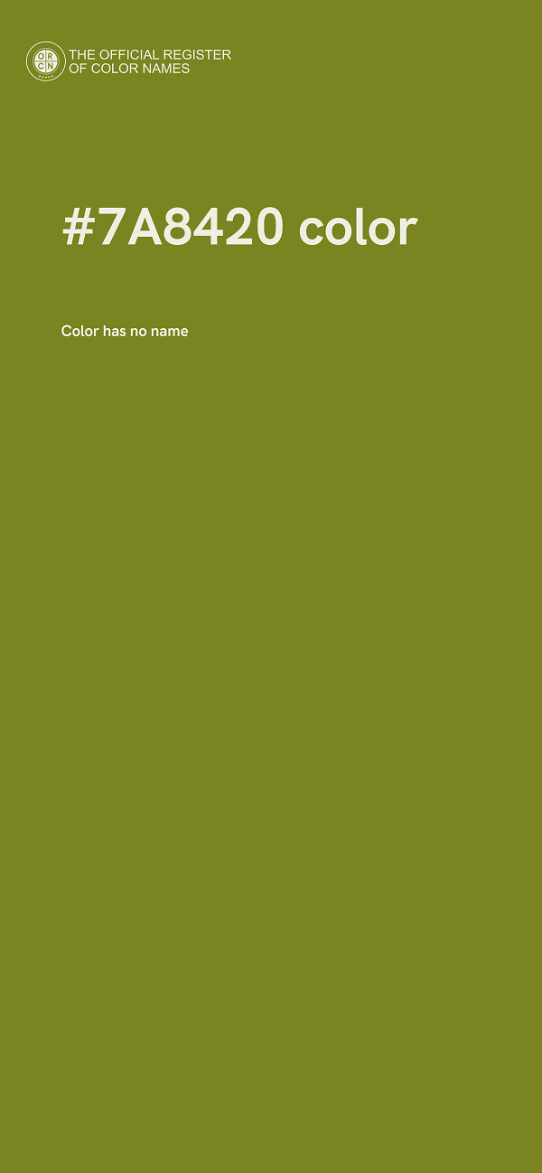 #7A8420 color image