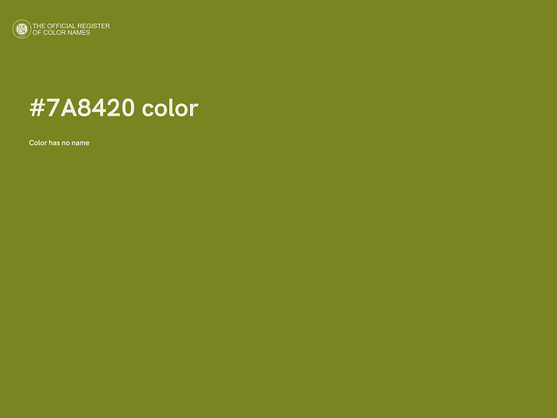 #7A8420 color image