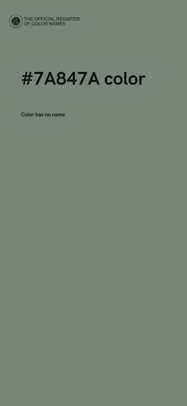 #7A847A color image