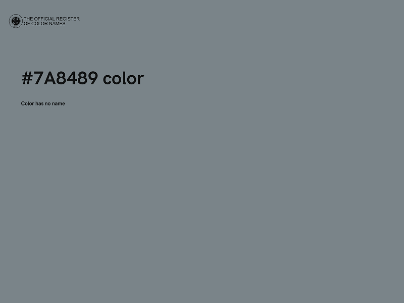 #7A8489 color image