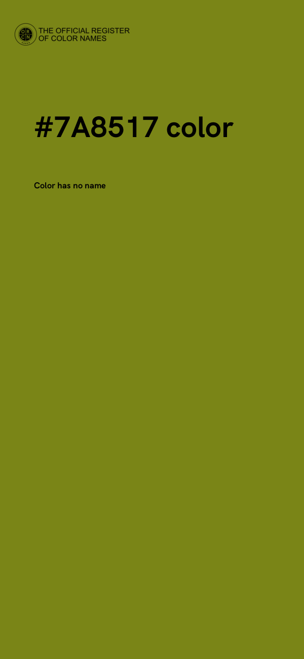#7A8517 color image