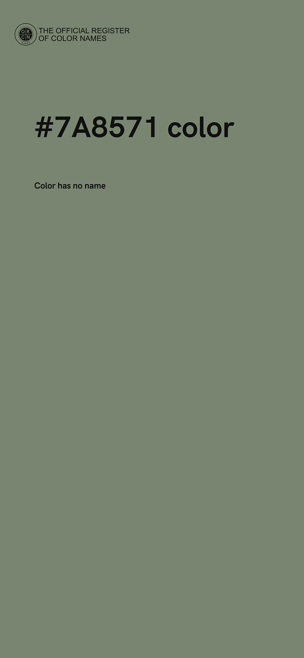 #7A8571 color image