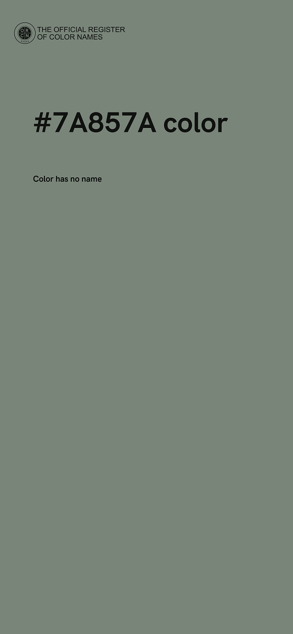 #7A857A color image