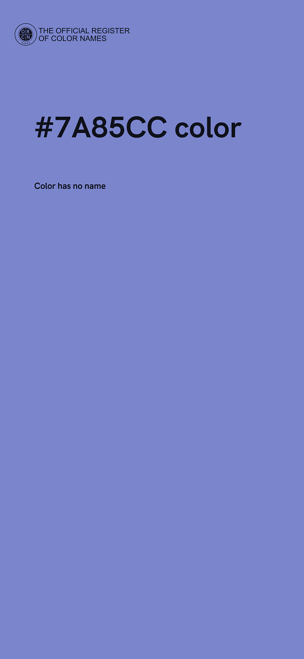 #7A85CC color image