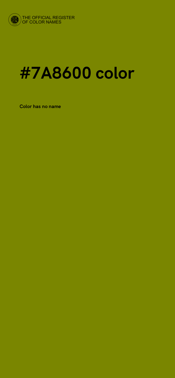 #7A8600 color image