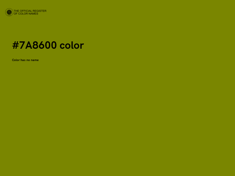 #7A8600 color image