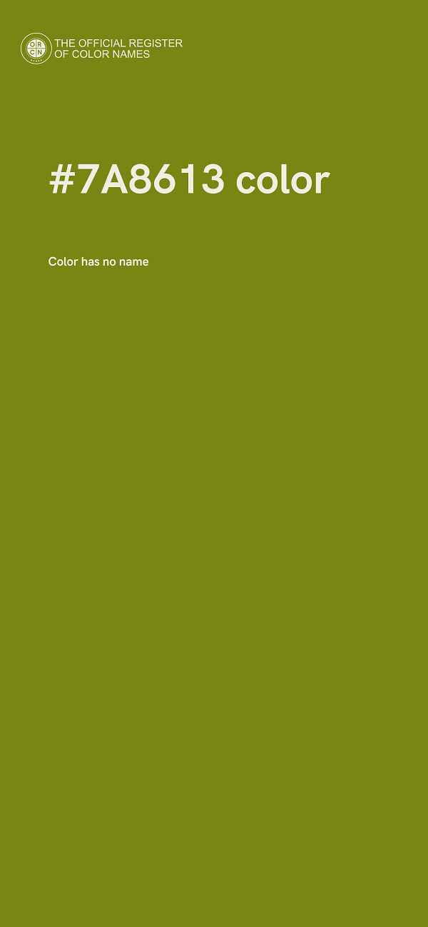 #7A8613 color image