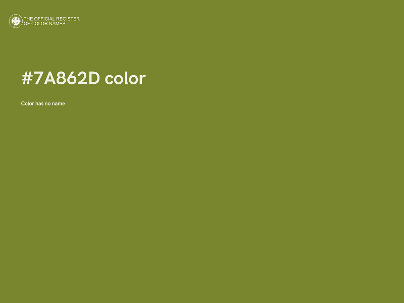 #7A862D color image