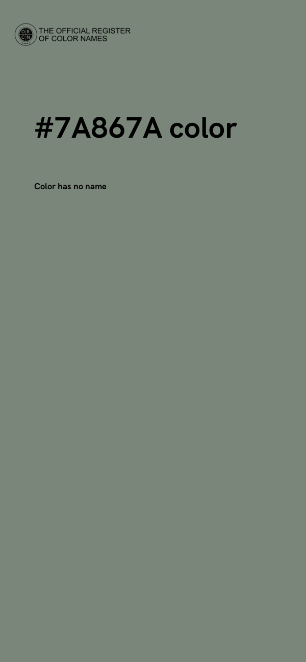 #7A867A color image