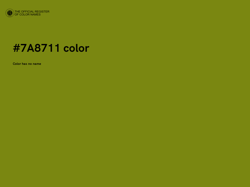 #7A8711 color image