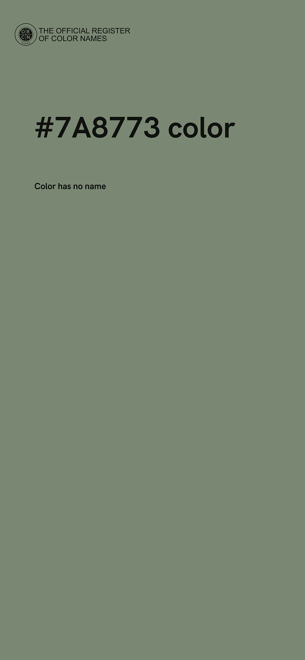#7A8773 color image
