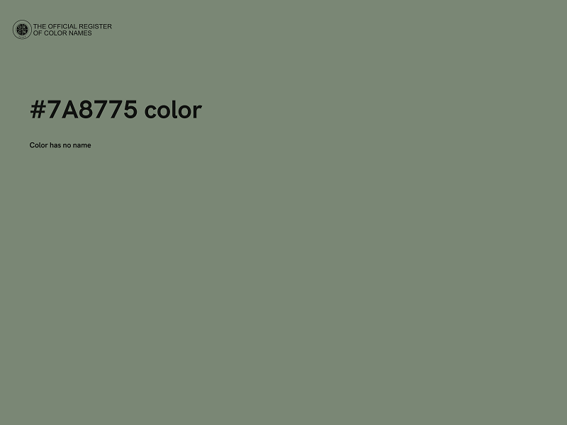 #7A8775 color image