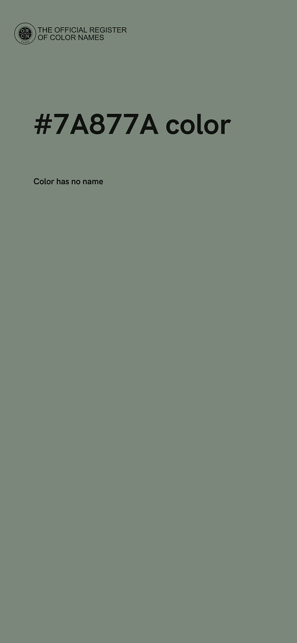 #7A877A color image