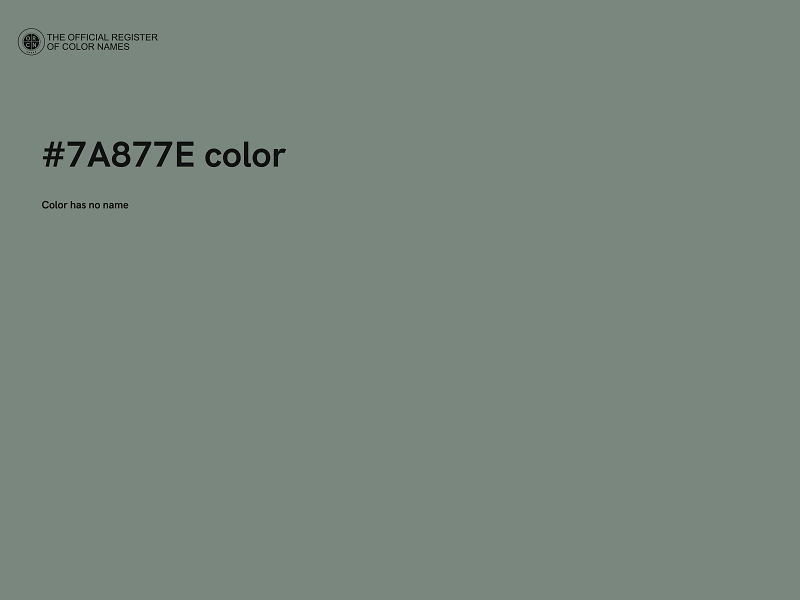 #7A877E color image