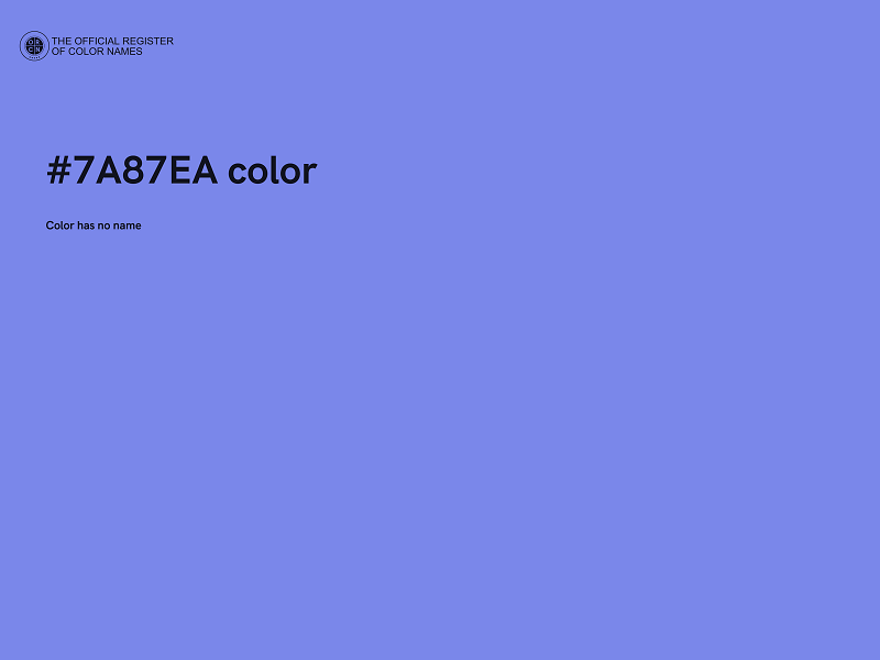 #7A87EA color image
