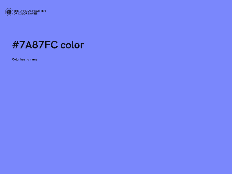 #7A87FC color image