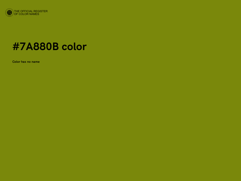 #7A880B color image