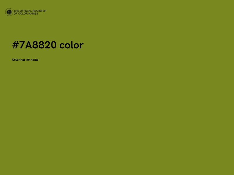 #7A8820 color image