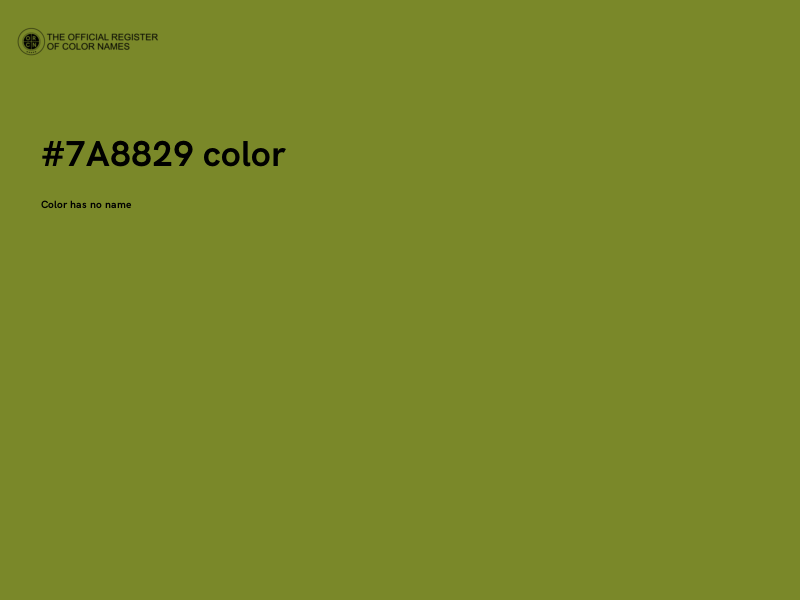 #7A8829 color image