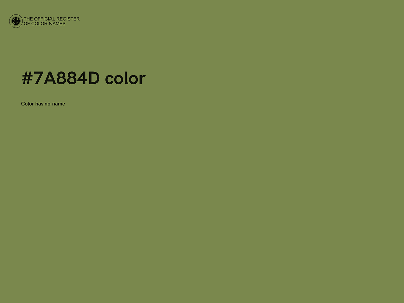 #7A884D color image