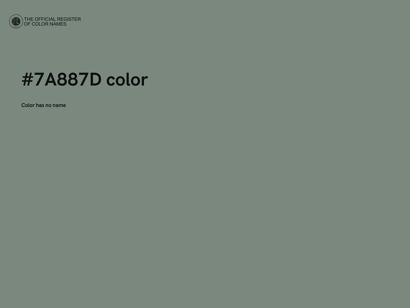 #7A887D color image