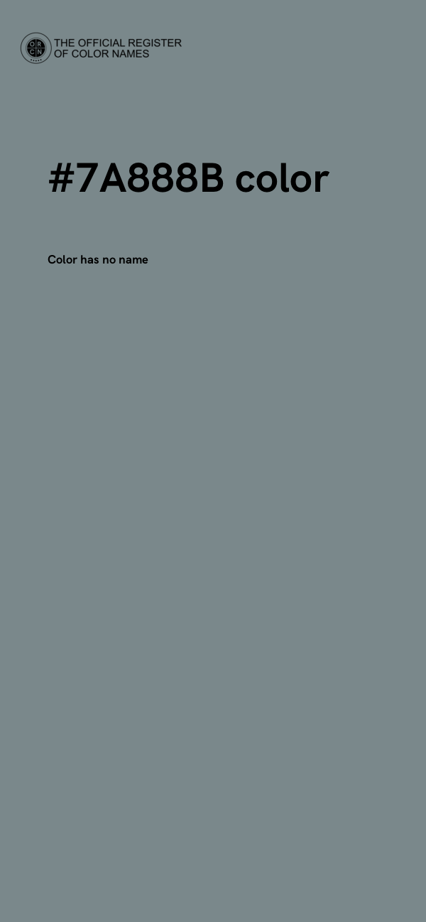 #7A888B color image