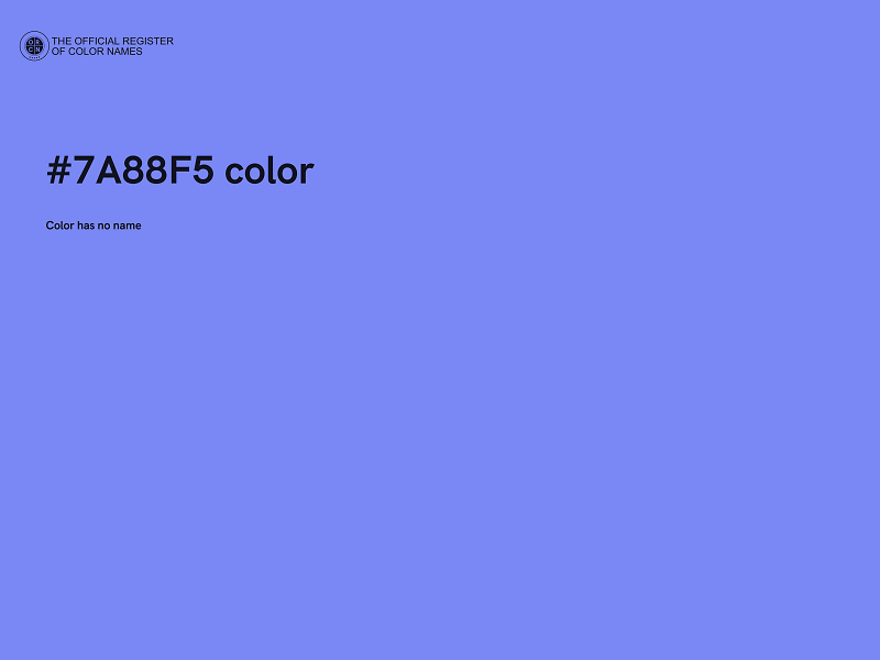 #7A88F5 color image