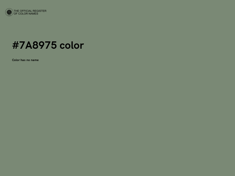 #7A8975 color image