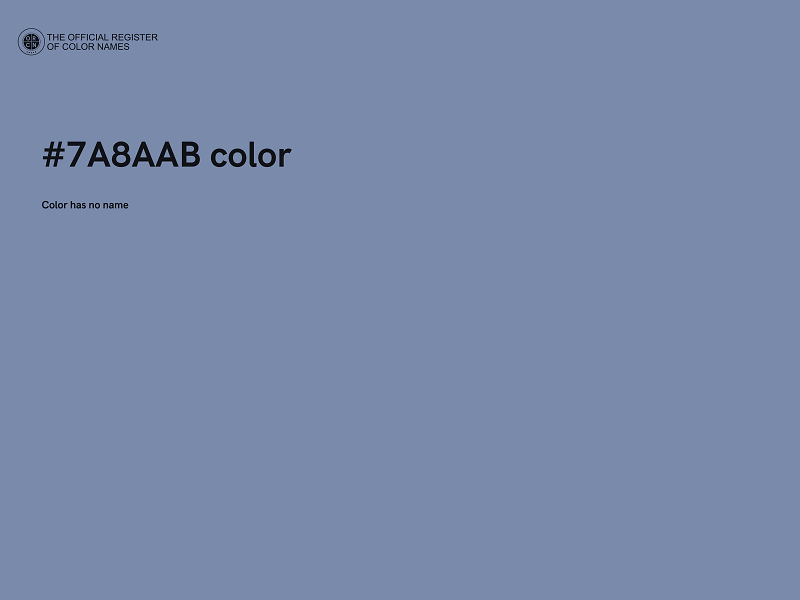 #7A8AAB color image