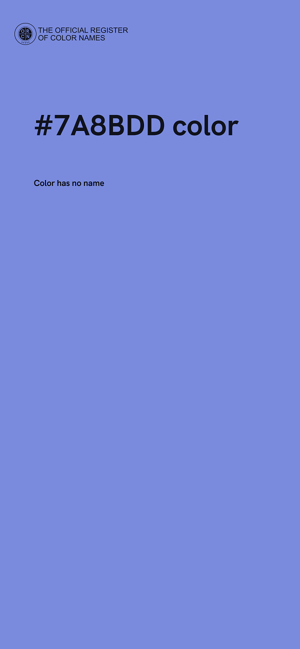 #7A8BDD color image