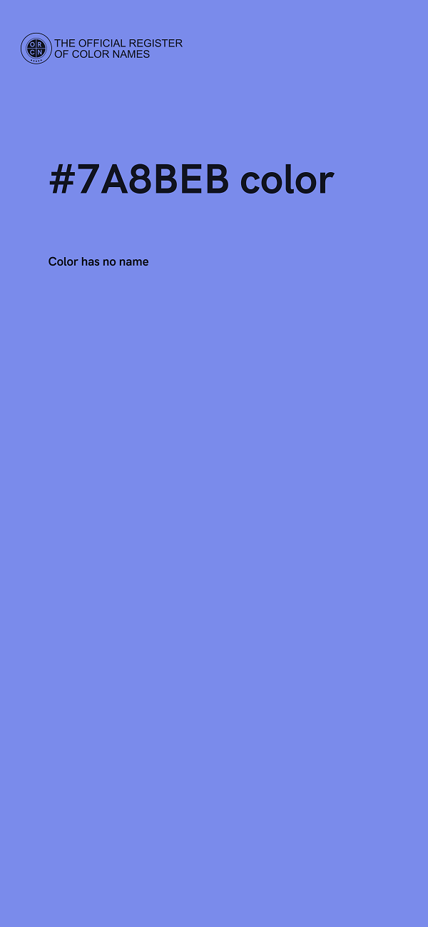 #7A8BEB color image