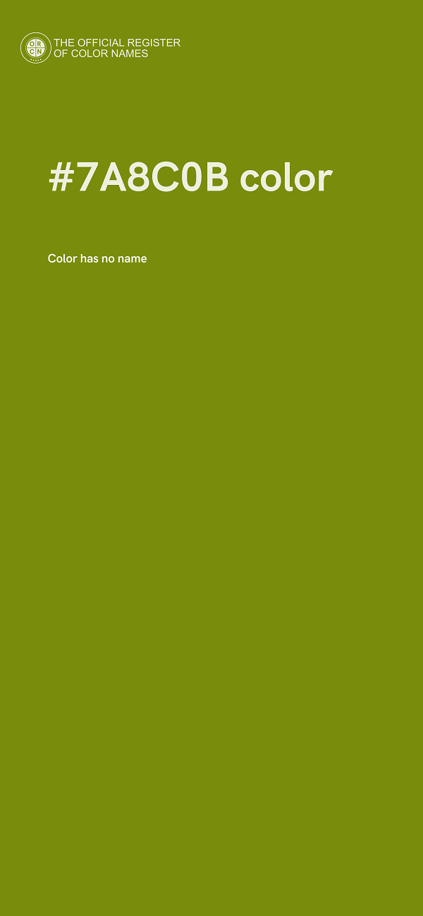 #7A8C0B color image