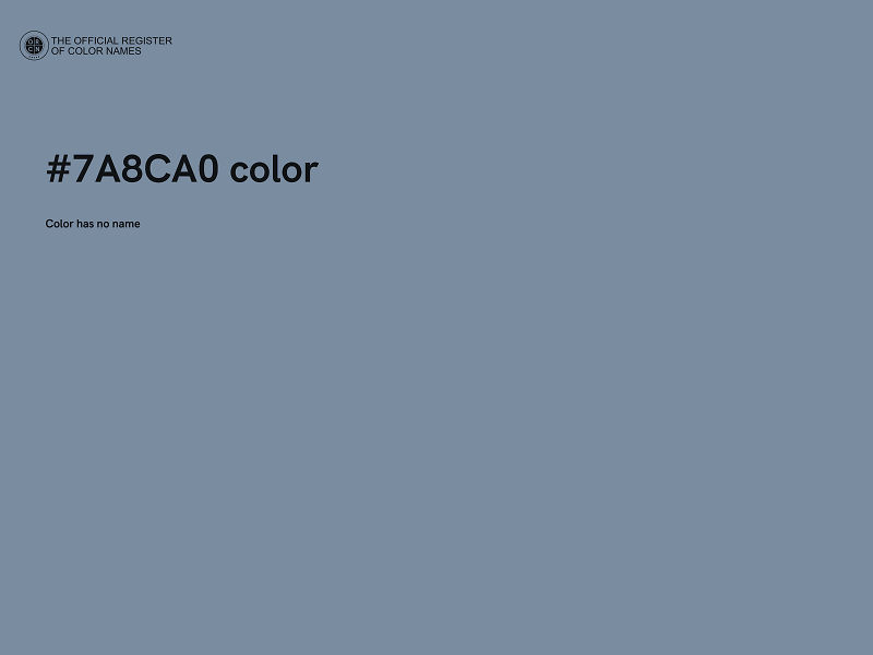 #7A8CA0 color image