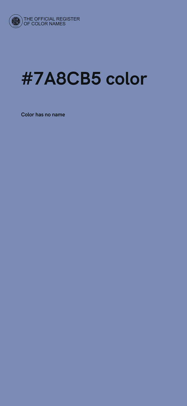 #7A8CB5 color image