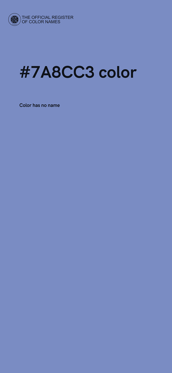 #7A8CC3 color image