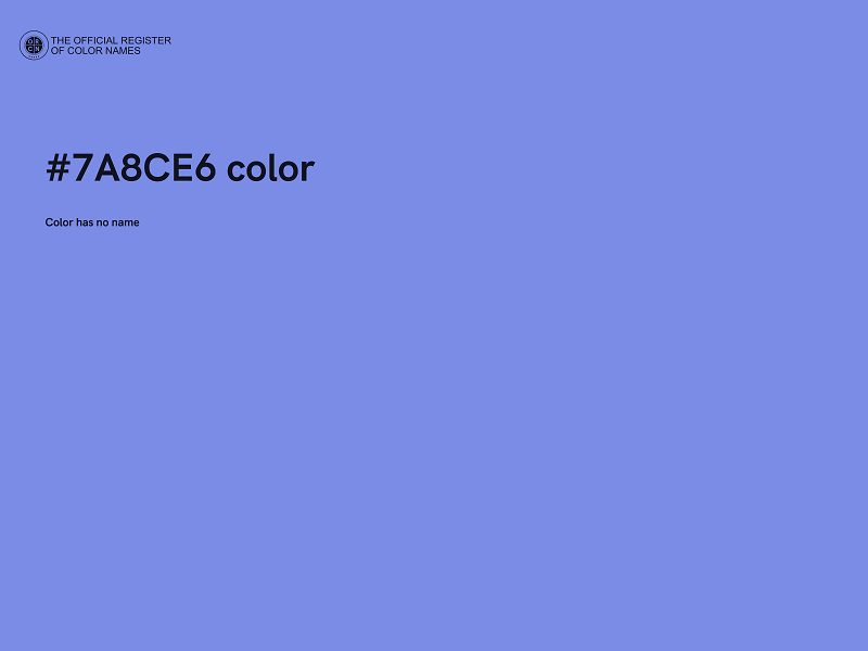 #7A8CE6 color image