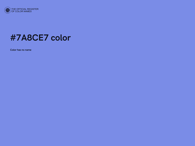 #7A8CE7 color image