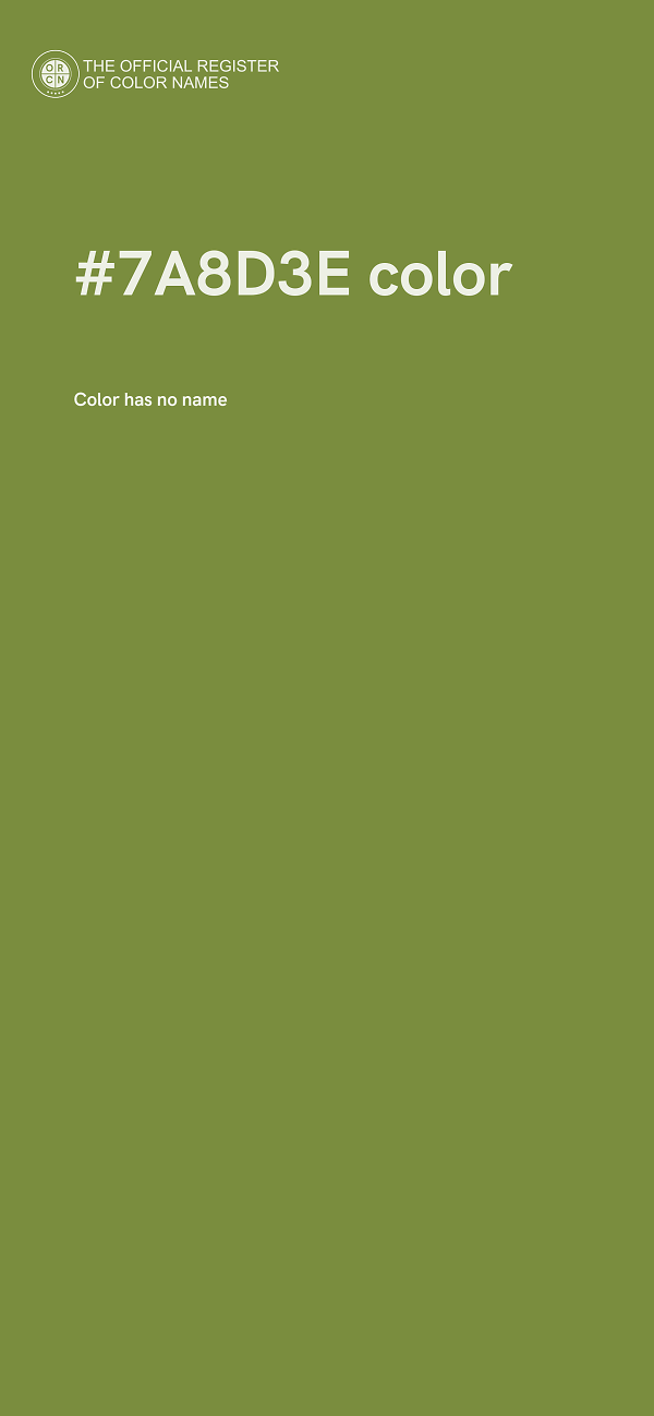 #7A8D3E color image