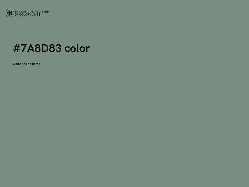 #7A8D83 color image