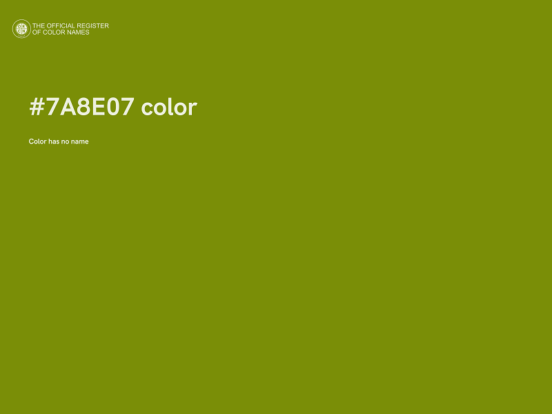 #7A8E07 color image